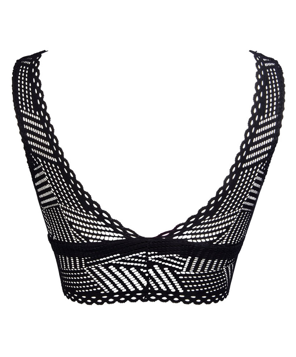 Soutien-gorge bustier tressage graphic Antigel de Lise Charmel Noir ELC6237-TN