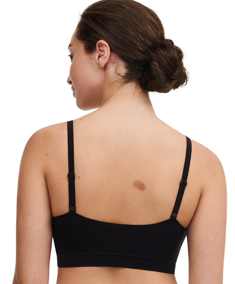 Brassière dentelle à coques sans armatures Chantelle Softstretch Noir C11GQ9-011 2