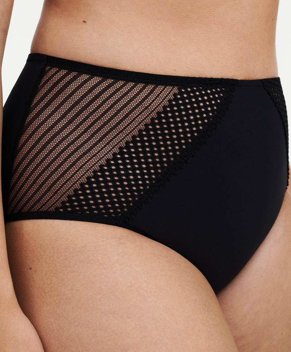 Culotte taille haute Chantelle Play Noir C22AC5-011