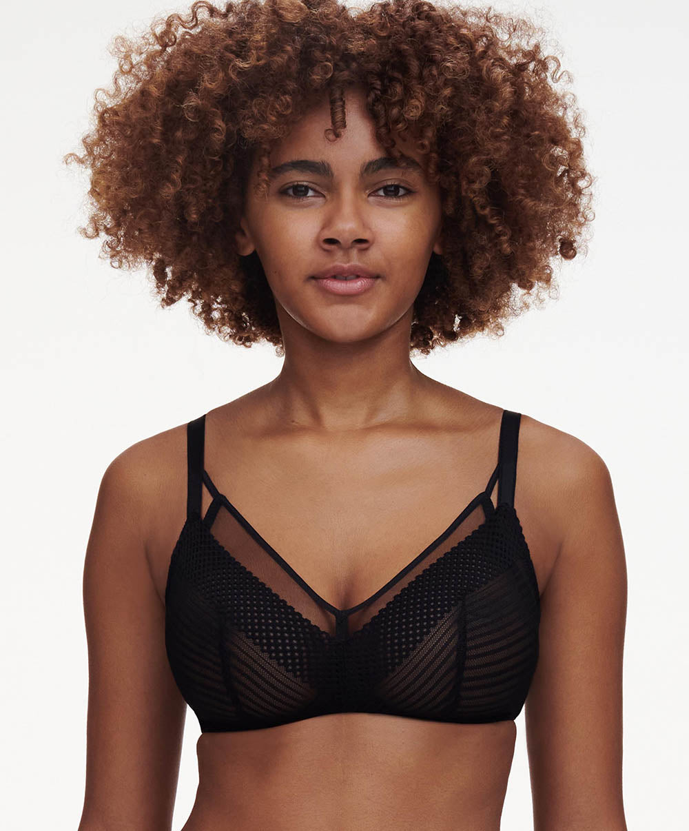 Soutien-gorge sans armatures maintien Chantelle Play Noir C22AP0-011