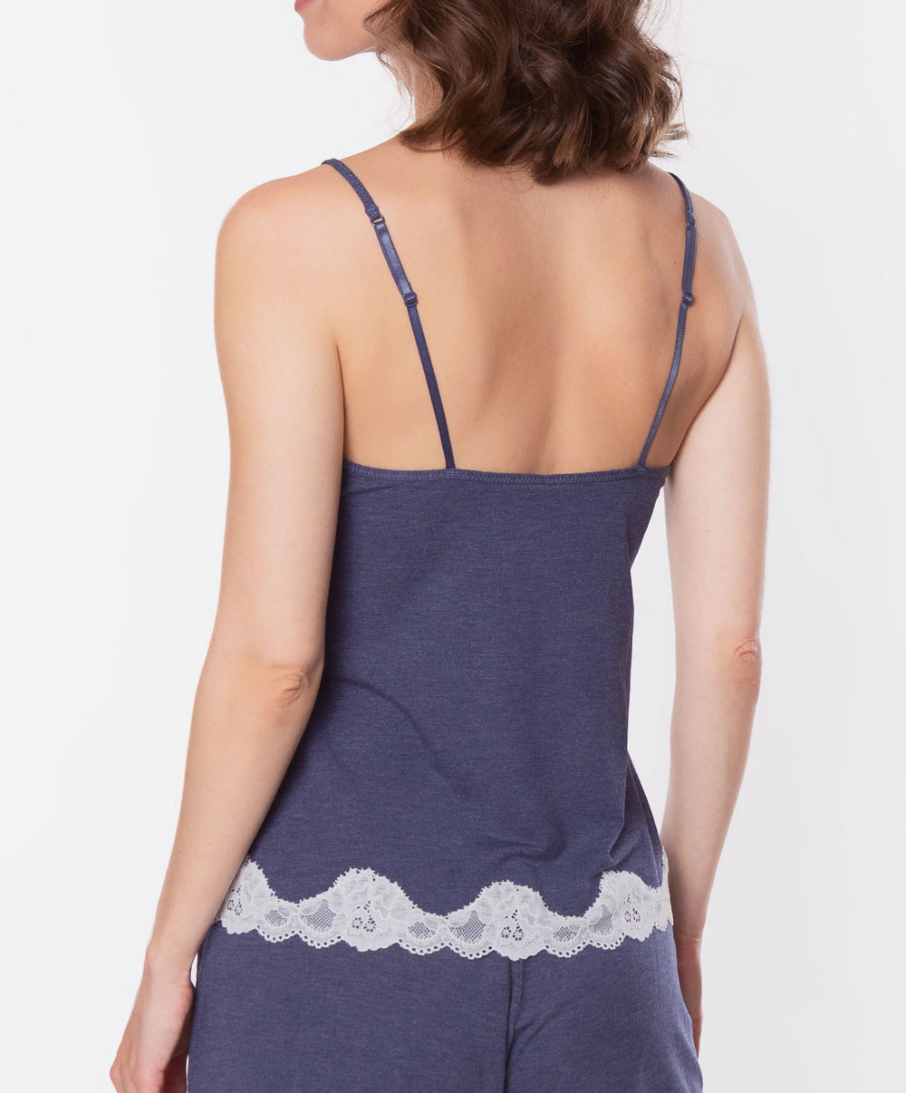 Caraco Antigel de Lise Charmel Simply Perfect bleu chiné ENA5006-BN