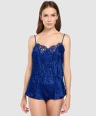 Caraco Lise Charmel Dressing Floral bleu ALC4288-DB