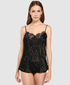 Caraco Lise Charmel Dressing Floral noir ALC4288-NO