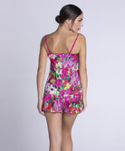 Caraco en soie Lise Charmel Envolée de Fleurs fuchsia ALH4283-EF