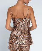 Caraco en soie Lise Charmel Fauve Amour ambre panthère ALH4279-AP