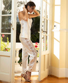 Caraco en soie Lise Charmel Princesse Iris écru nacre ALH4281-EN 6