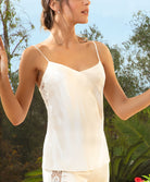 Caraco en soie Lise Charmel Princesse Iris écru nacre ALH4281-EN 7