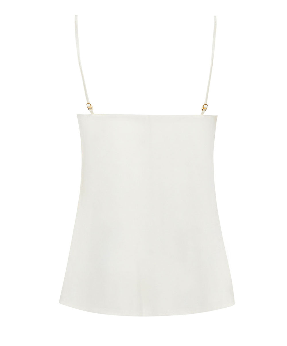 Caraco en soie Lise Charmel Princesse Iris écru nacre ALH4281-EN 10