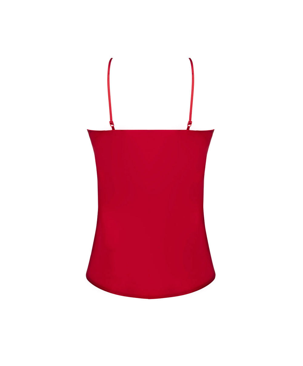 Caraco en soie Lise Charmel Splendeur soie rouge ALC4280-RS