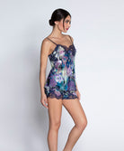 Caraco en soie et viscose Lise Charmel Déesse Désirs mauve ALH4277-MD