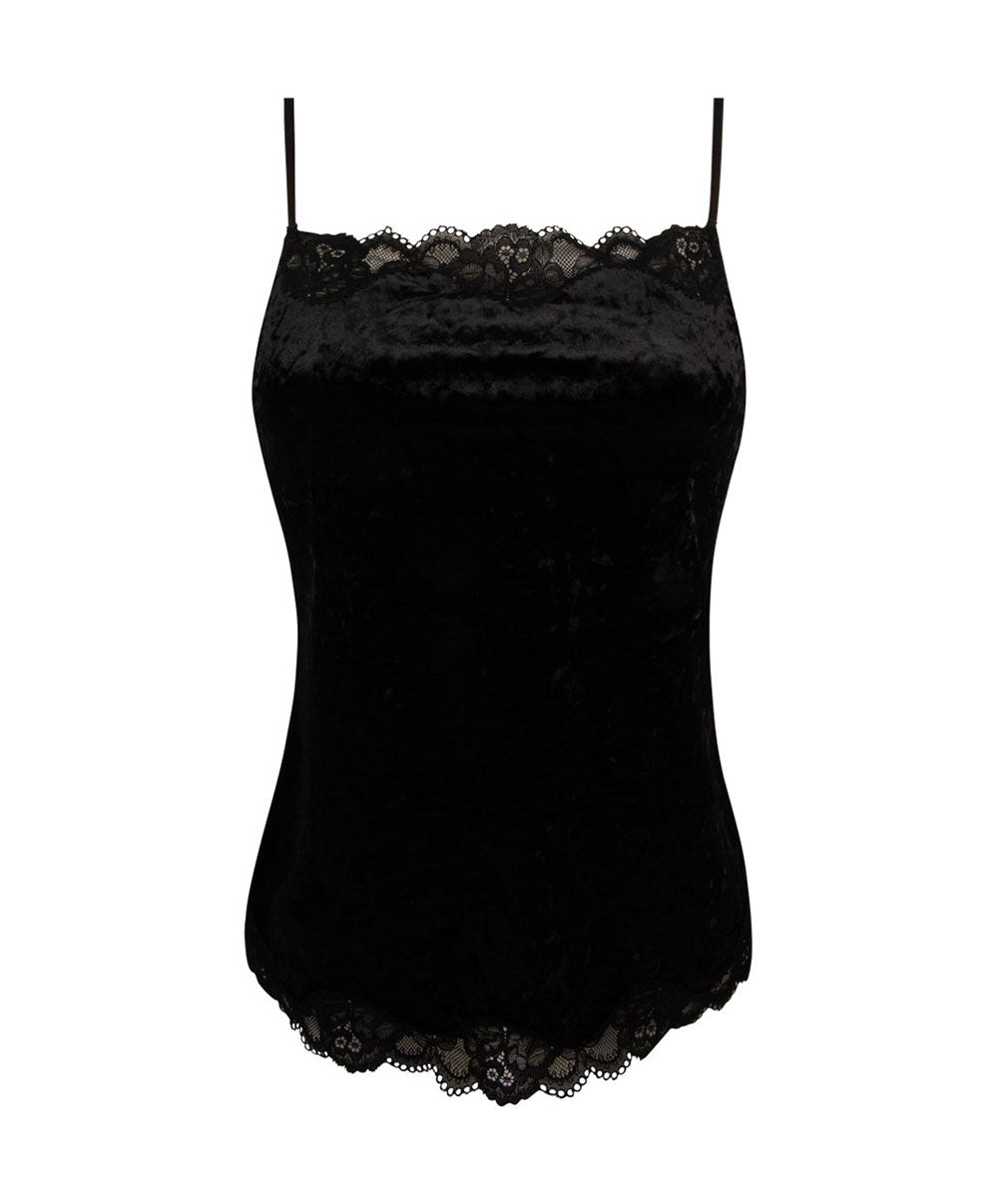 Caraco en velours Antigel de Lise Charmel Velours en Fête noir ELH4236-NO