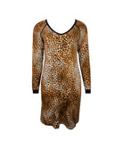 Chemise de nuit Antigel de Lise Charmel Libre Panthère fauve et noir ELH1838-FN