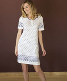 Chemise de nuit d'été en coton  Canat blanc