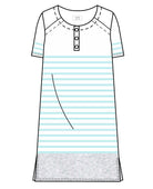 Chemise de nuit d'été en coton  Canat blanc