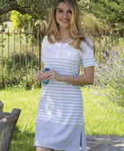 Chemise de nuit d'été en coton  Canat blanc