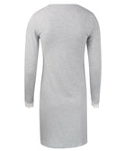 Chemise de nuit manches longues col en V Antigel de Lise Charmel Simply Perfect chiné gris ENA1306-CG