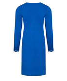 Chemise de nuit manches longues col en V Antigel de Lise Charmel Simply Perfect bleu cobalt ENA1306-SC