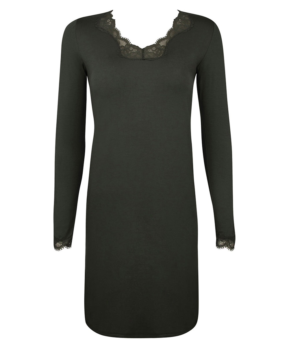 Chemise de nuit manches longues col en V Antigel de Lise Charmel Simply Perfect éclat aventure ENA1306-EA 10