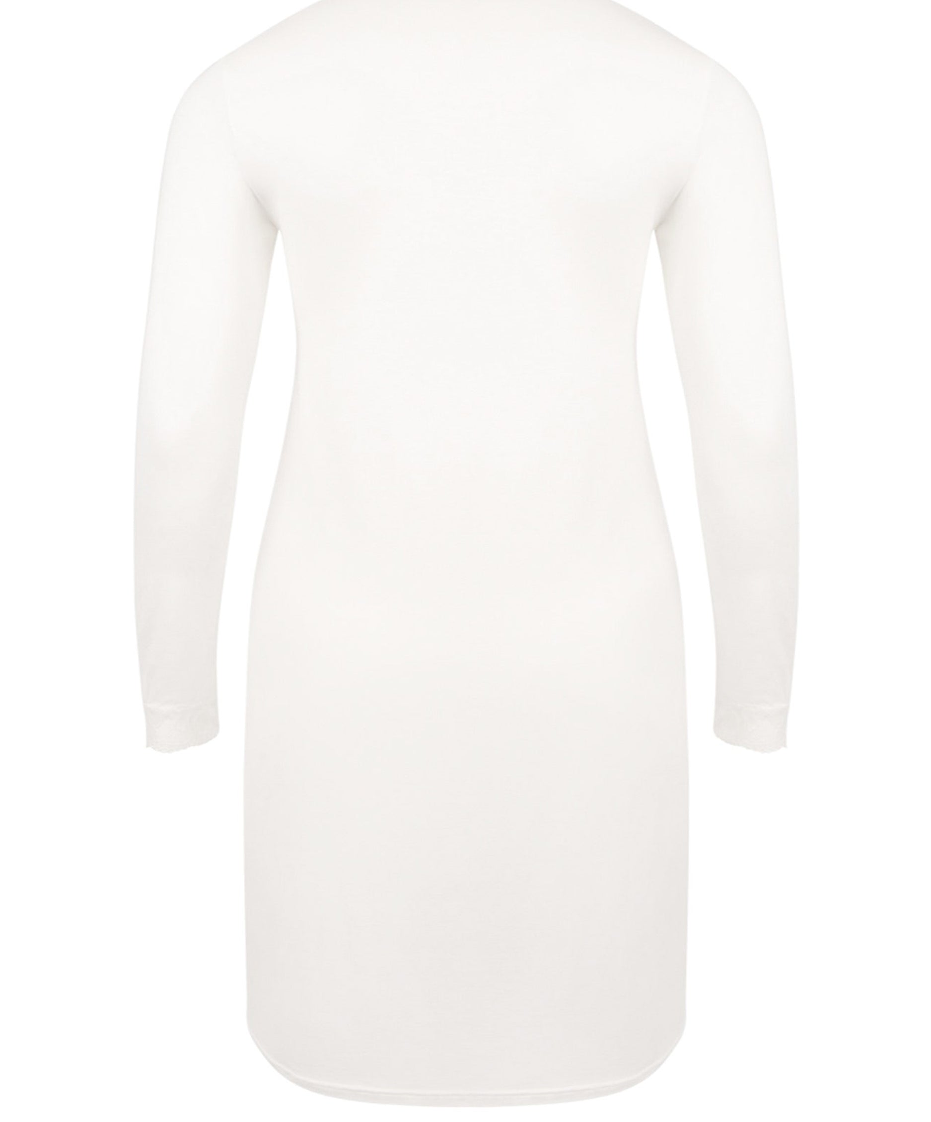 Chemise de nuit manches longues col en V Antigel de Lise Charmel Simply Perfect nacre ENA1306-NA 100