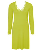 Chemise de nuit manches longues col en V Antigel de Lise Charmel Simply Perfect vert granny ENA1306-VG 100