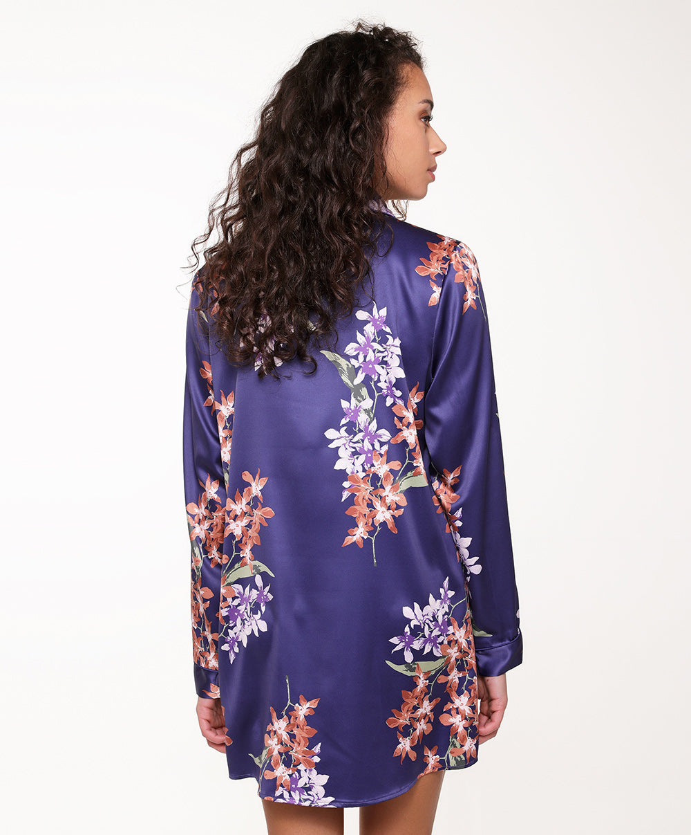 Chemise de nuit satinée "floral print" Lingadore nightwear Lingadore 6302-13-FLOR