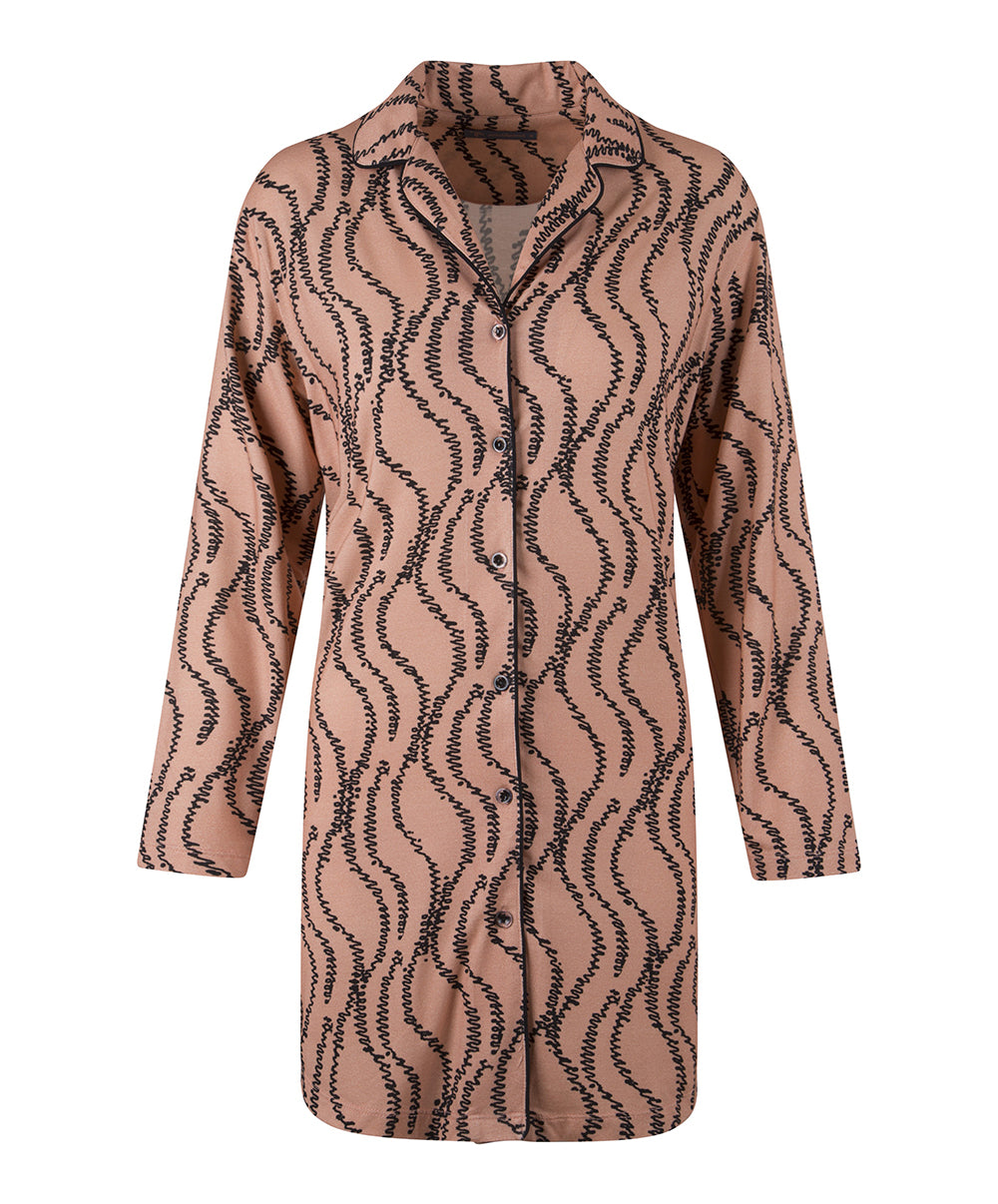 Chemise de nuit satinée "rose smoke" Lingadore nightwear Lingadore 6307-114-ROSM 10