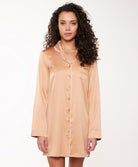 Chemise de nuit satinée "toast and powder stuff" Lingadore nightwear Lingadore 6205PD-131-TOPD