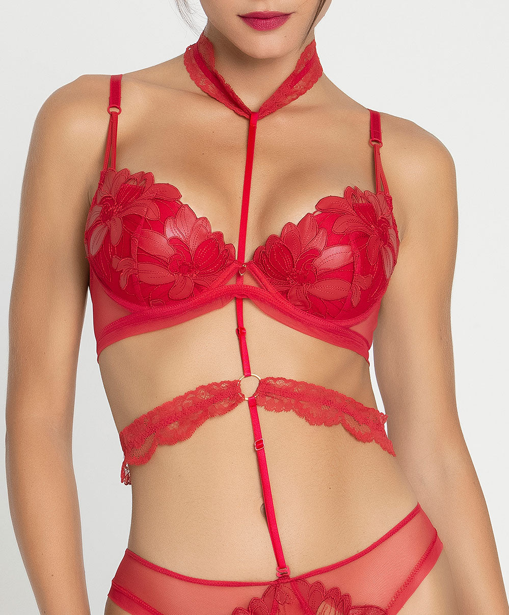 Collier sexy Lise Charmel Glamour Couture rouge AIH0207-GD