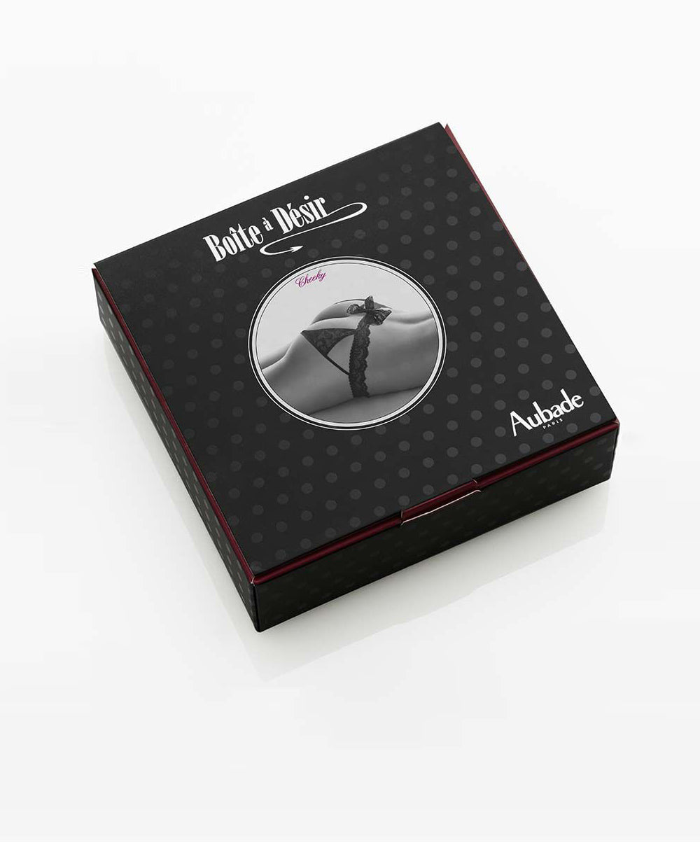 Culotte cheeky Boite a Desir Aubade Noir P020B