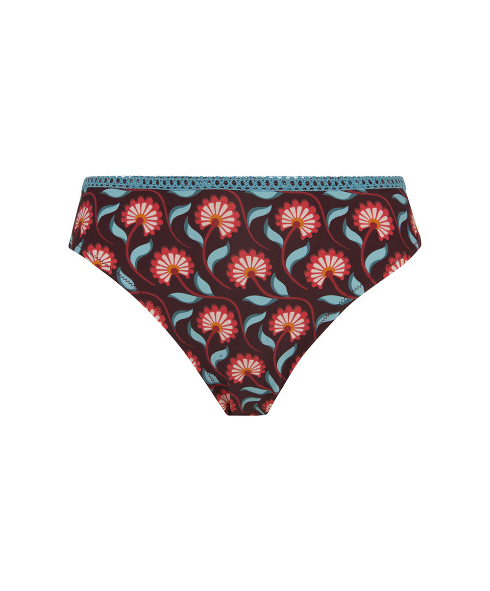 Culotte de bain "Charme" La Muse Bohème prune Antigel Bain FBB1336-PB