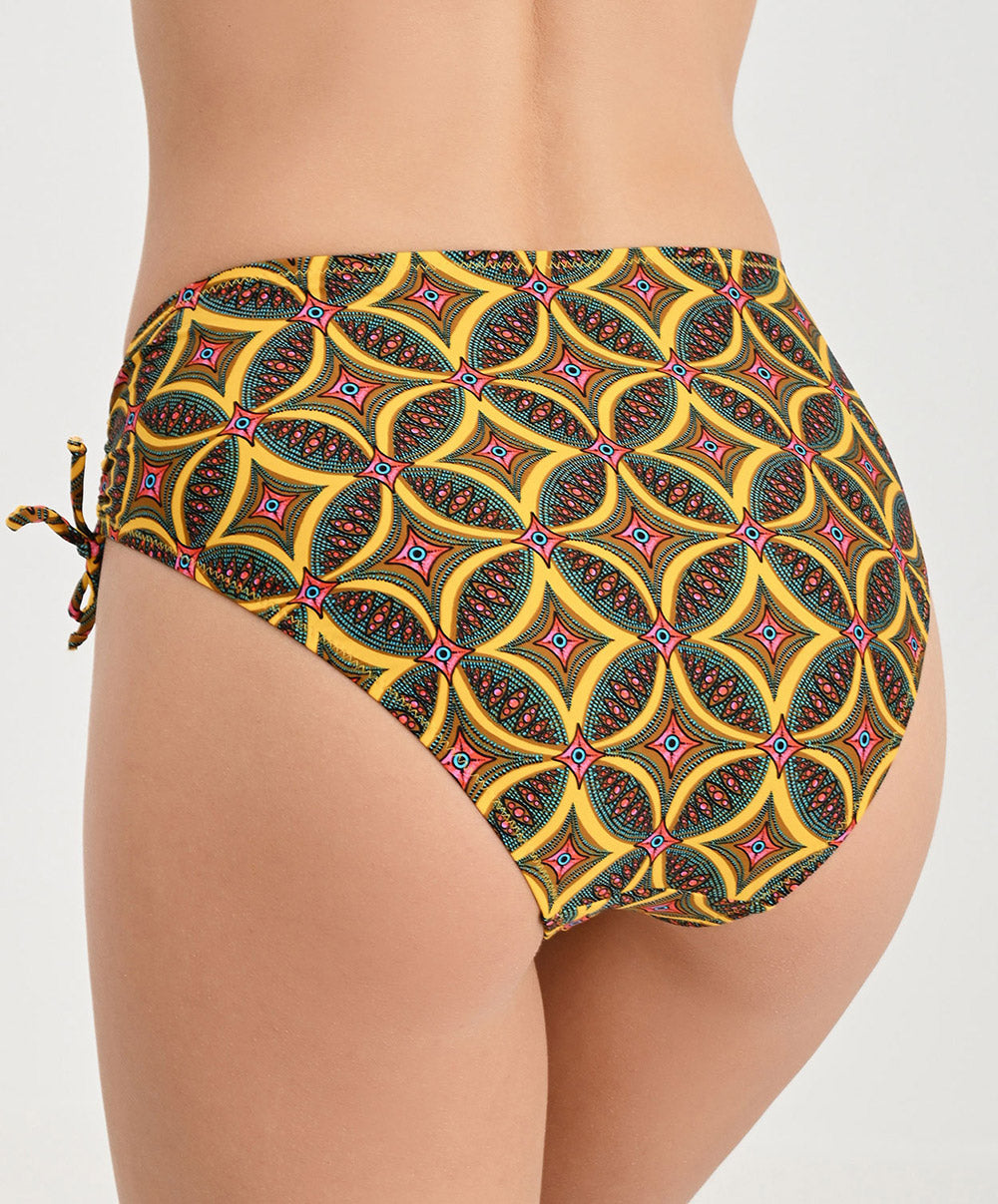 Culotte de bain à coulisses La Muse Africa jaune Antigel Bain FBB0656-JA