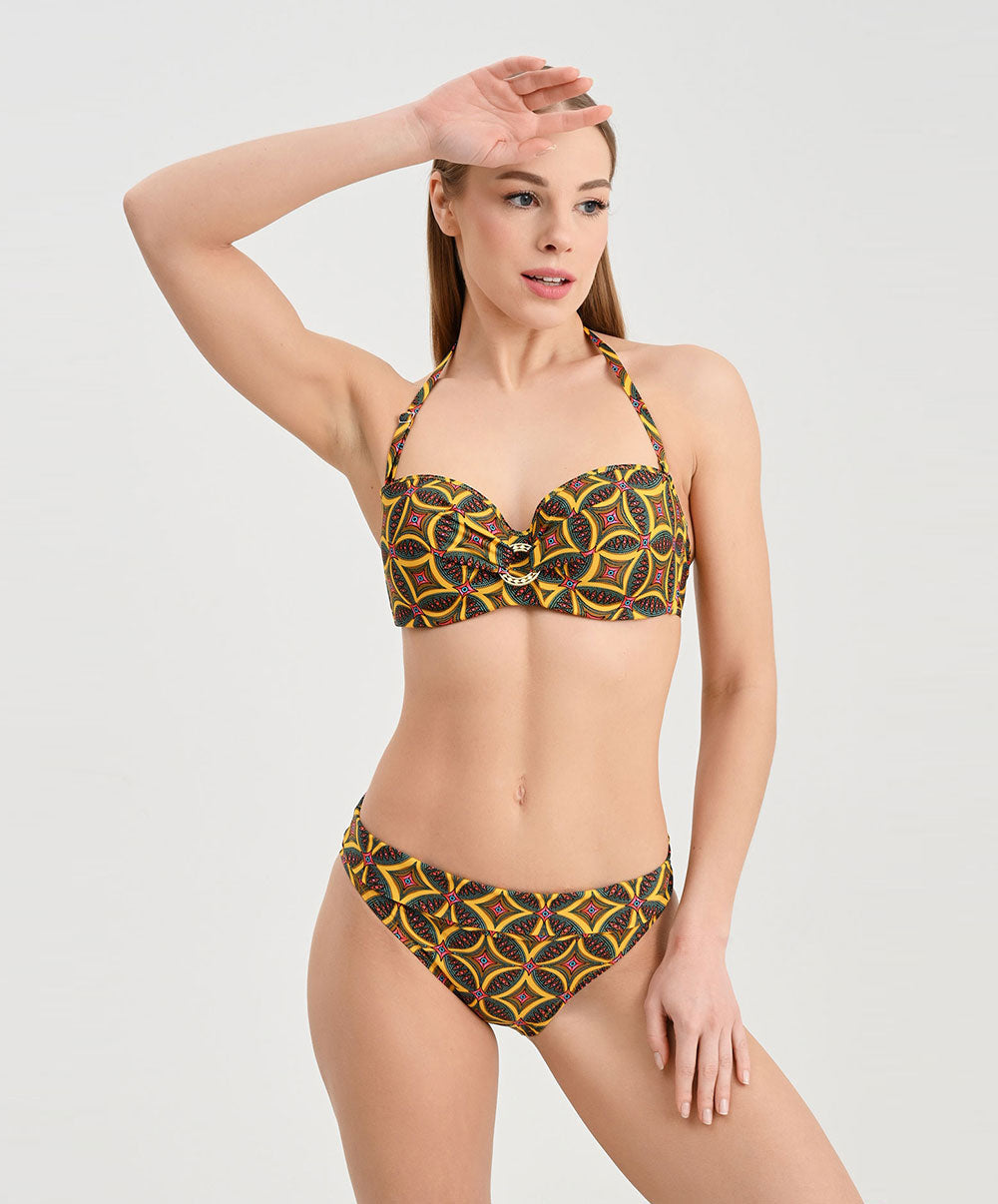 Culotte de bain taille ajustable La Muse Africa jaune Antigel Bain FBB0356-JA
