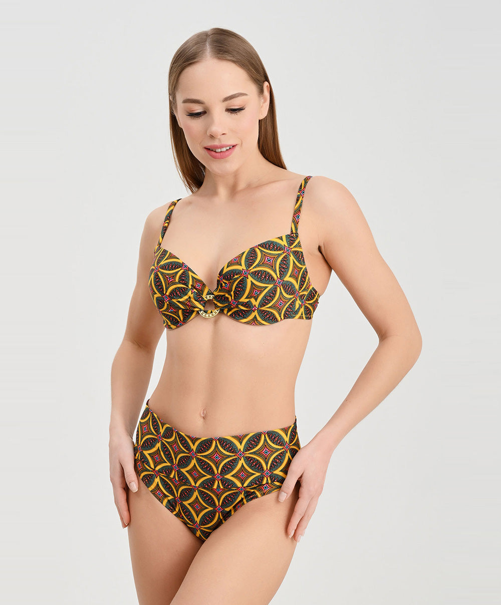 Culotte de bain taille ajustable La Muse Africa jaune Antigel Bain FBB0356-JA