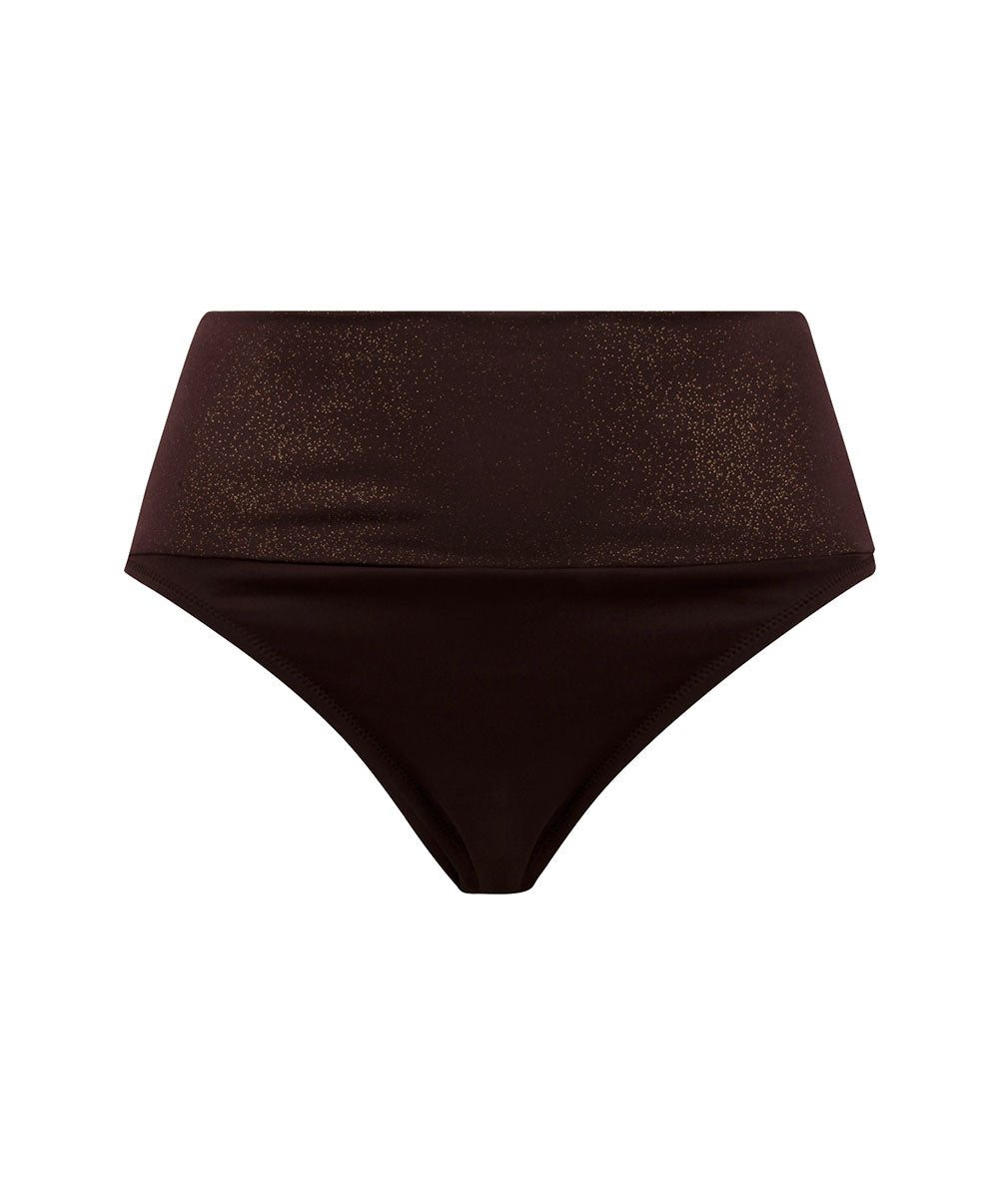 Culotte de bain taille ajustable La Starlette star marron Antigel Bain FBB0305-SM