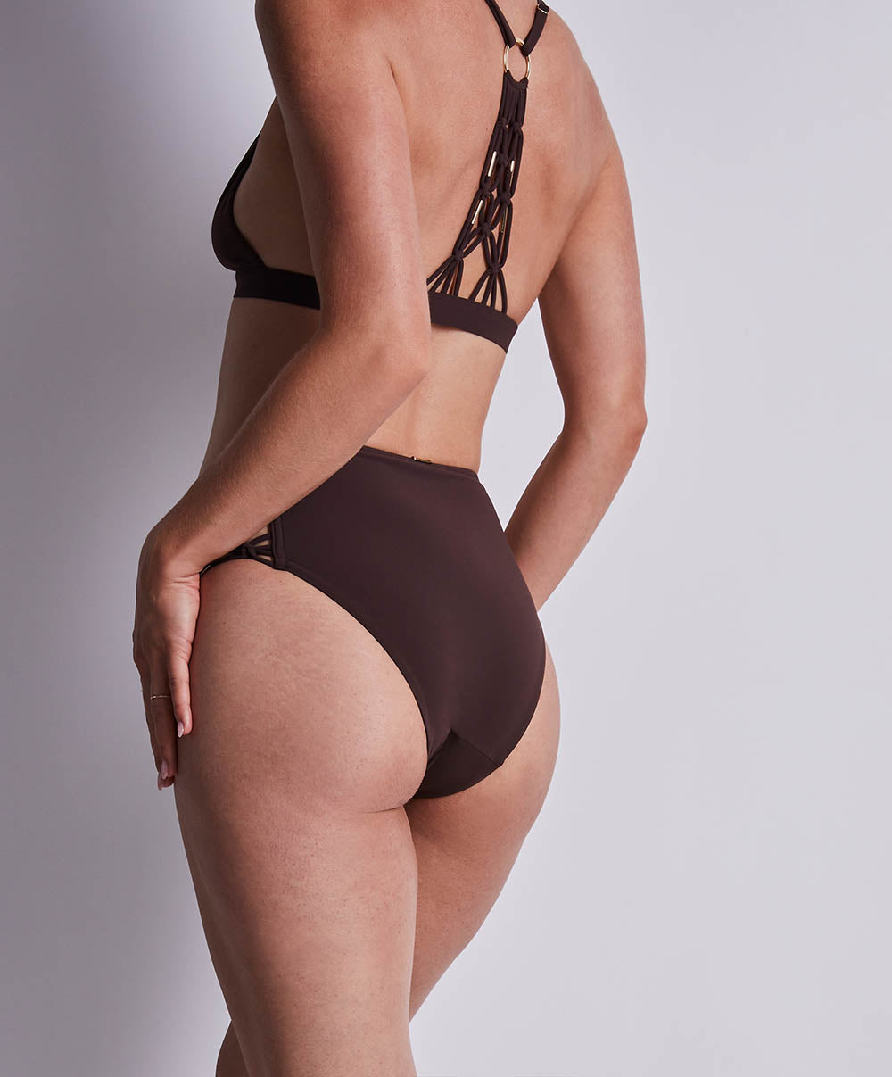 Bas de maillot culotte haute Gipsy muse Henna Aubade Bain 2P24-HENN
