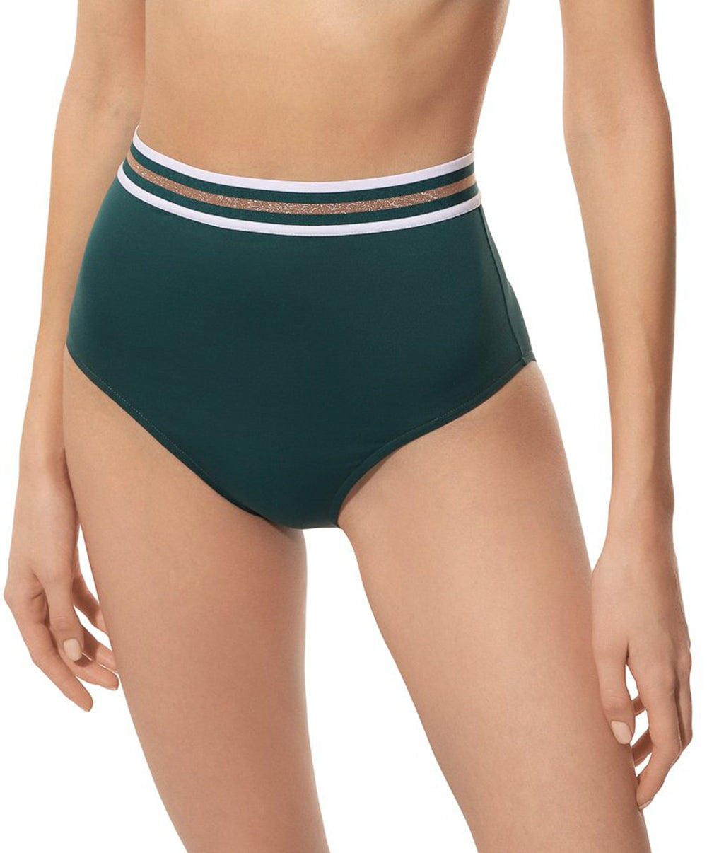 Culotte de bain rétro taille haute Lise Charmel bain Énergie Nautique pacifique ABA0235-PN