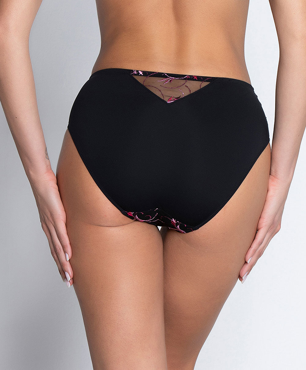 Slip haut Lise Charmel Floraison Passion safran rose ACH0386-SR