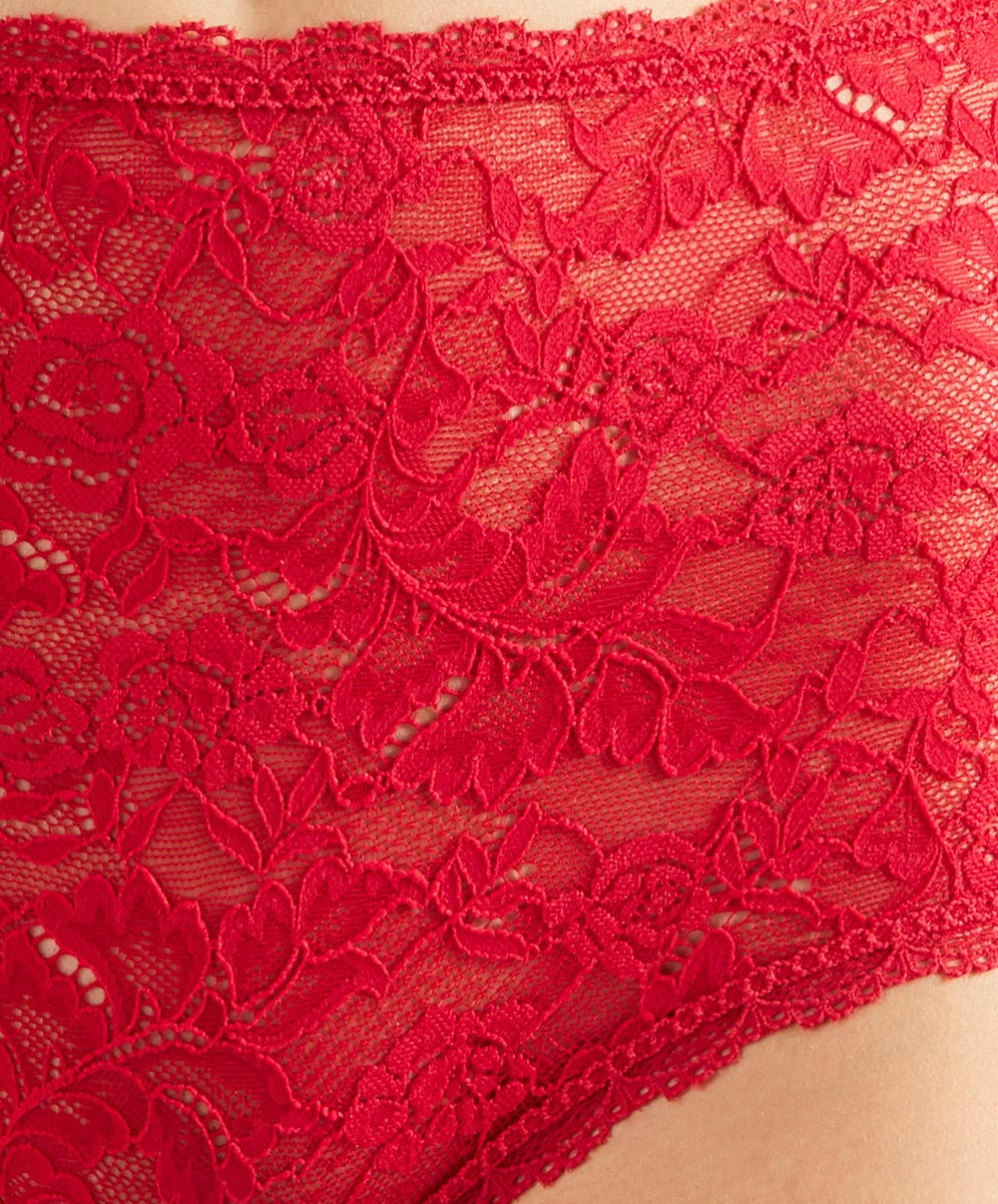 Culotte haute rouge Rosessence rouge gala Aubade HK24-GALA