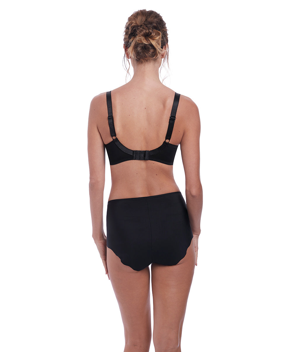 Culotte haute dos opaque Fantasie Anoushka noir FL3218-BLK face