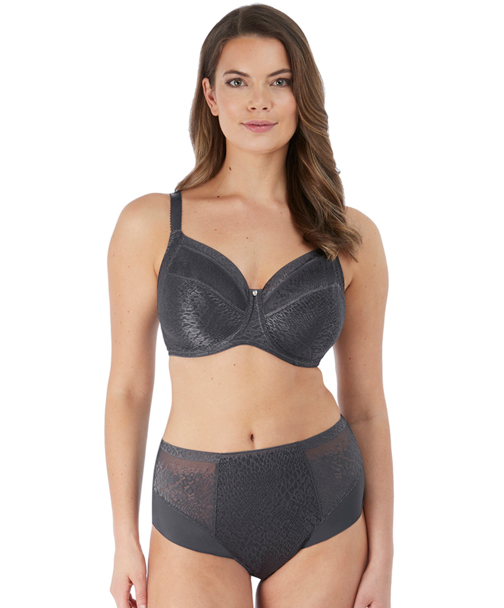 Culotte haute dos opaque Fantasie Envisage gris slate FL6918-SLE