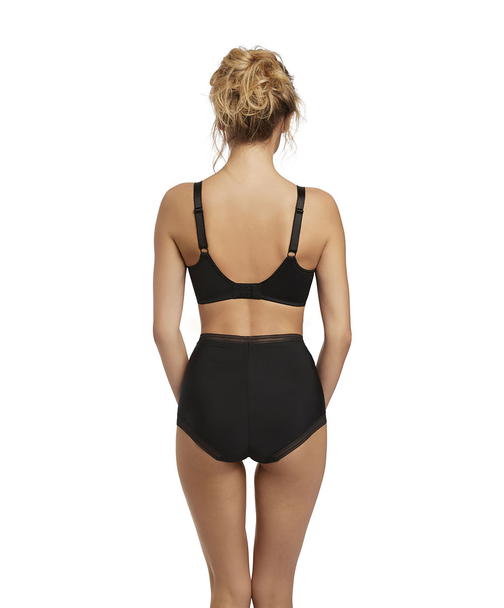 Culotte haute dos opaque Fantasie Fusion noir FL3098-BLK
