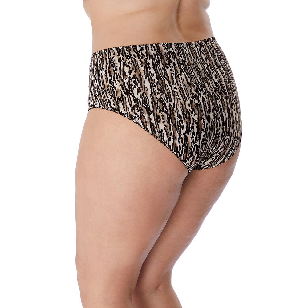 Culotte haute grande taille Morgan ocelot Elomi EL4116-OCT face