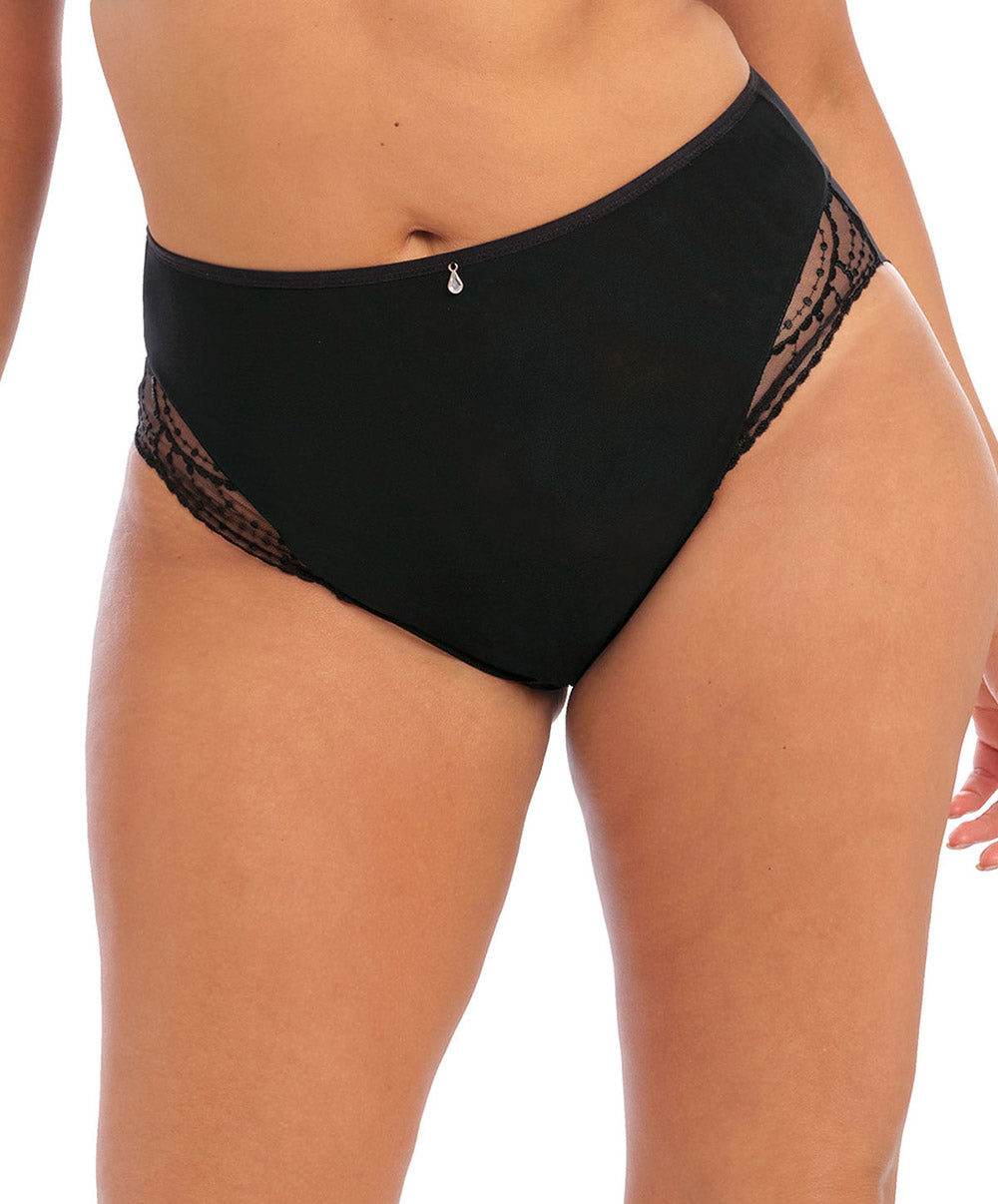 Culotte haute grande taille Elomi Priya noir EL4555-BLK