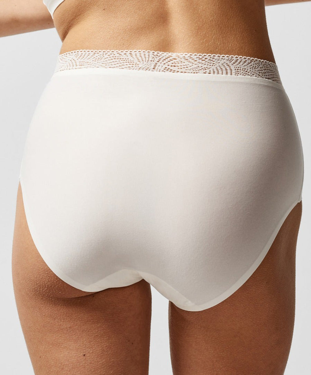Culotte haute taille dentelle Chantelle Softstretch ivoire C11G70-035 2