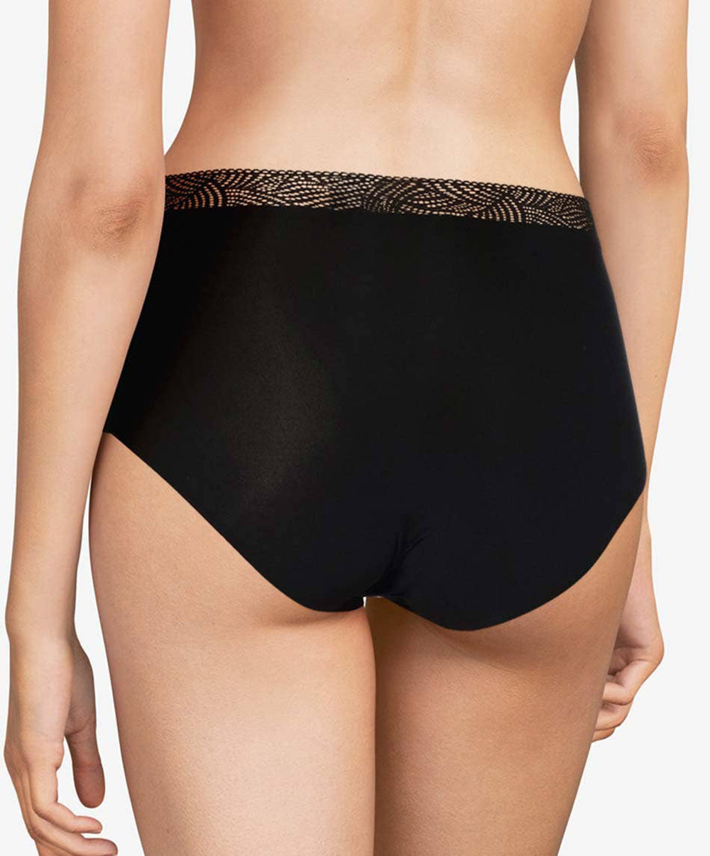 Culotte haute taille dentelle Chantelle Softstretch noir C11G70-011 2