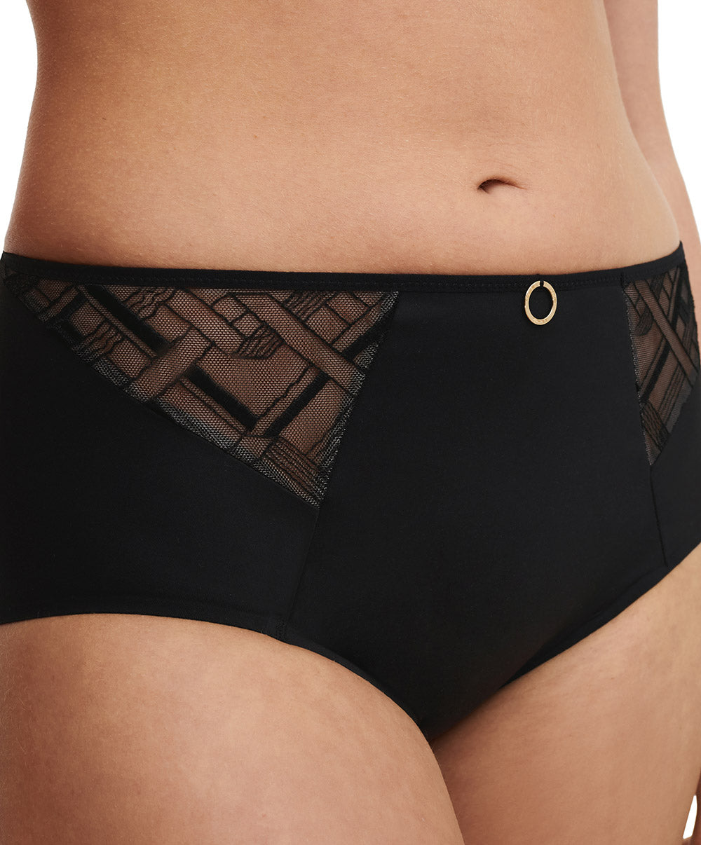 Culotte maintien taille haute Chantelle Graphic Support noir C21S80-011