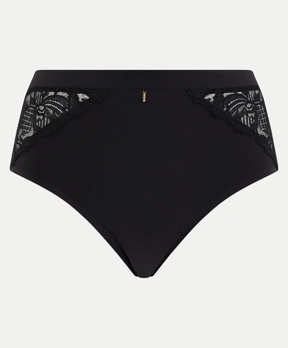 Culotte taille haute Chantelle Orangerie Dream noir C17Q80-011