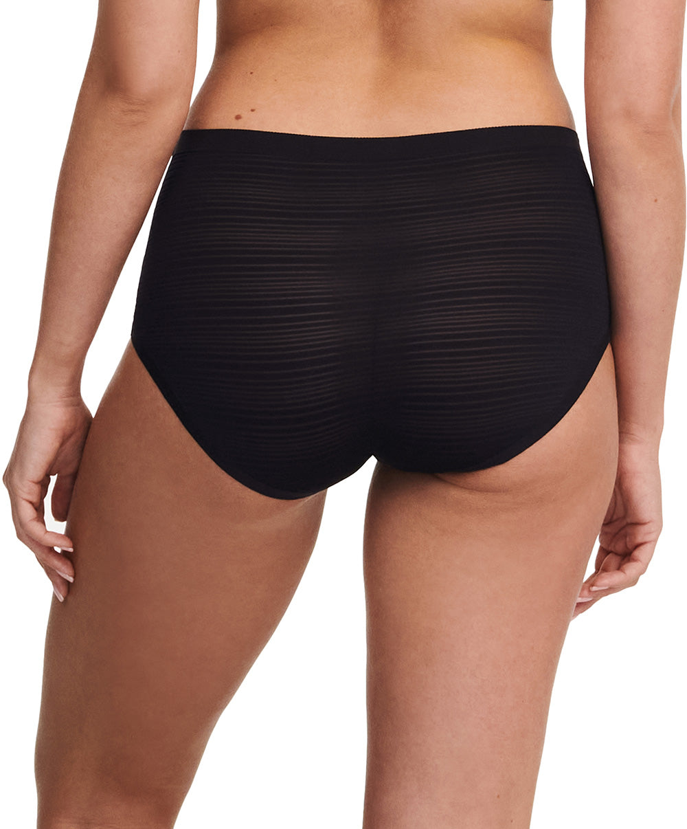 Culotte haute Chantelle Soft Stretch Stripes noir C20D70-011
