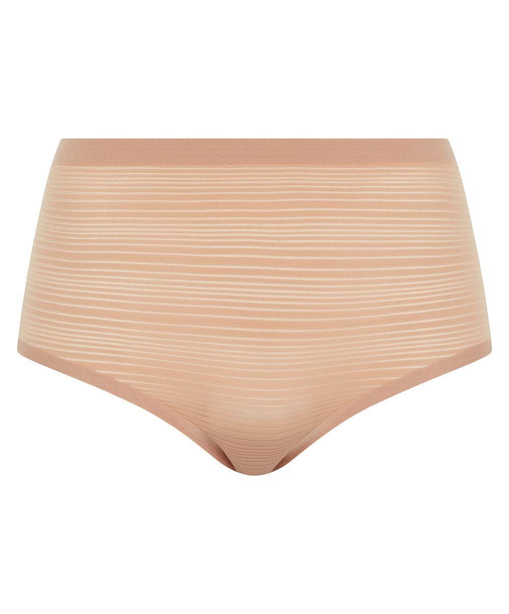 Culotte haute Chantelle Soft Stretch Stripes sirocco C20D70-00Q 10