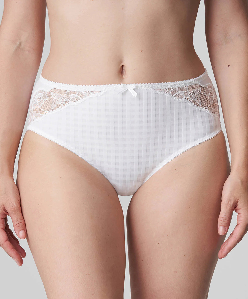 Culotte taille haute dentelle PrimaDonna Madison blanc 0562126-WIT